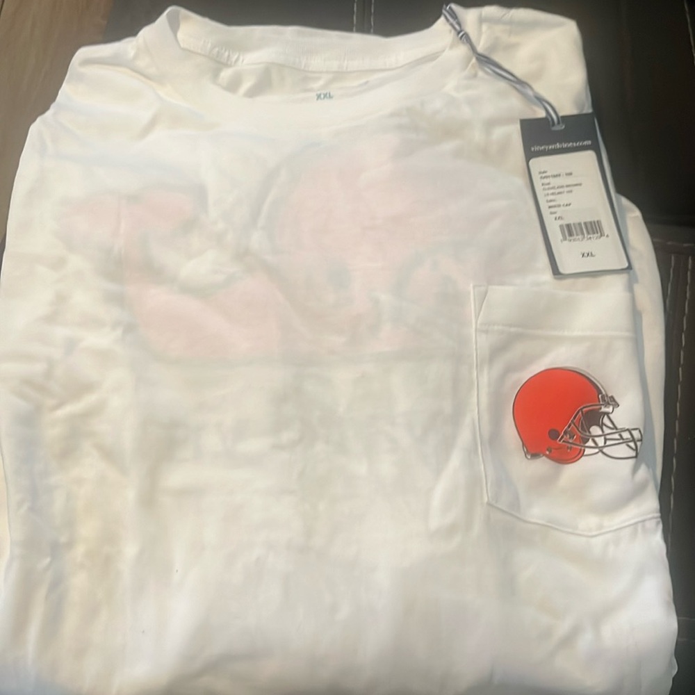 Vinyard Vines NFL Team Apparel Long Sleeve Shirt - Cleveland Browns XXL
